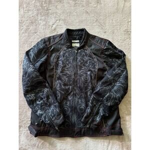 Harley Davidson Women's‎ Motorcycle Jacket Riding Gear Black Patterned Size L